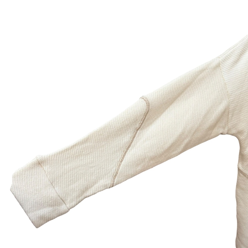 Soft Surroundings Danika Pullover Tunic Ecru Neutral Boho Comfy Stretch Size LG - Picture 4 of 7